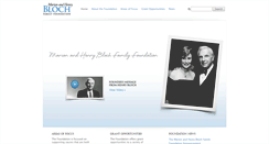 Desktop Screenshot of blochfamilyfoundation.org